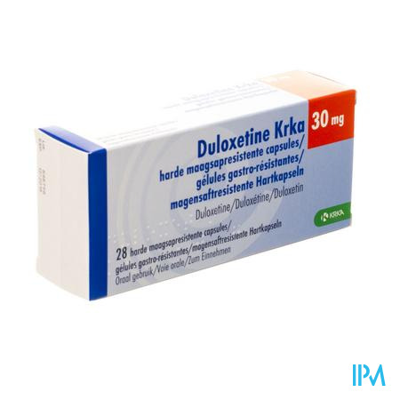 Duloxetine Krka 30mg Maagsapresist.caps 28 X 30mg