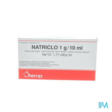 Natriclo Amp Inj 10 X 1g/10ml