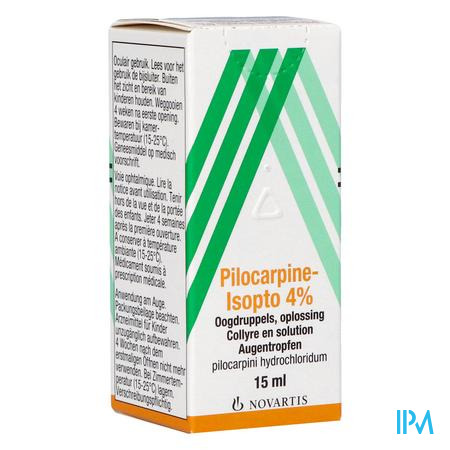 Pilocarpine-isopto 4% Oogdruppels Opl 15ml