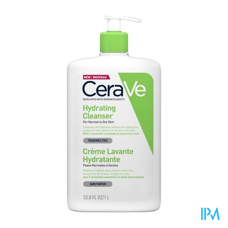Cerave Creme Lavante Hydratante Pompe Fl 1l