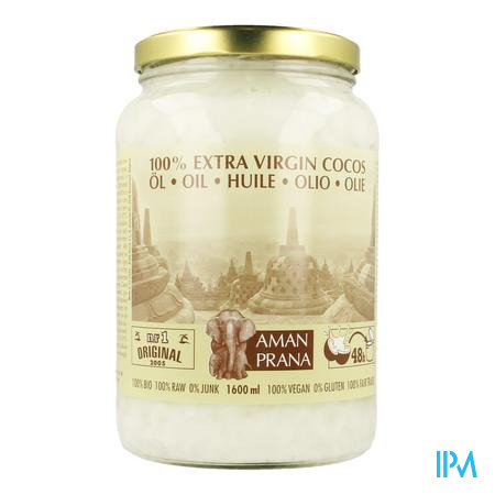 Amanprana Extra Virgin Cocos Olie 1600ml