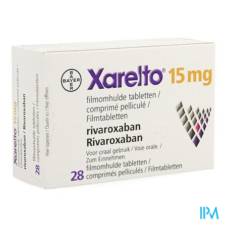 Xarelto 15mg Filmomh Tabl 28 X 15mg