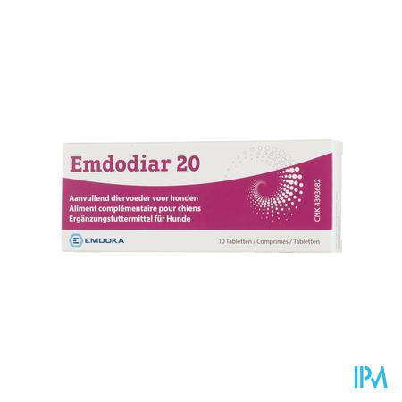 Emdodiar 20 Aanvullend Diervoed. Hond Comp 10