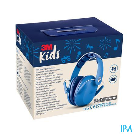 3m Kids Plus Casque A/bruit Enfants Bleu