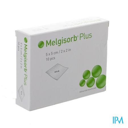 Melgisorb Plus Kp Ster 5x 5cm 10 252000