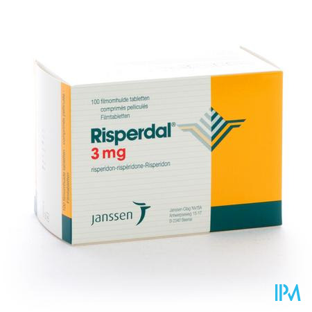 Risperdal Comp Pell 100 X 3mg