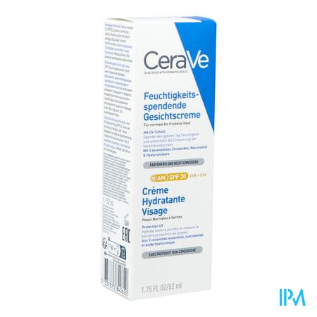 Cerave Creme Hydratante Visage Ip30 52ml