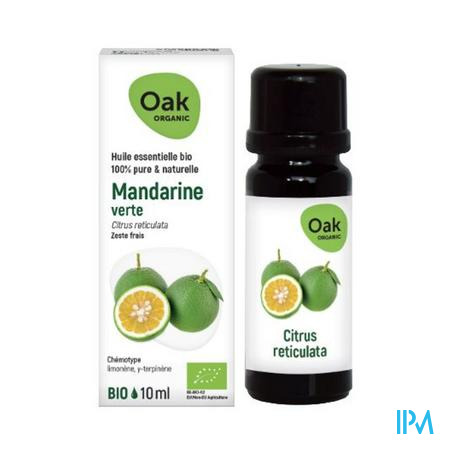 Oak Ess Olie Mandarijn, Groene 10ml Bio