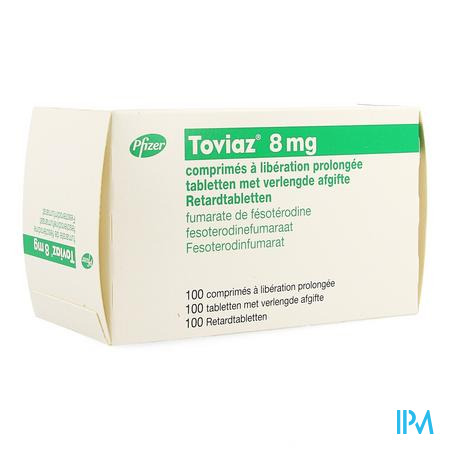 Toviaz 8mg Comp Verlengde Afgifte 100 X 8mg