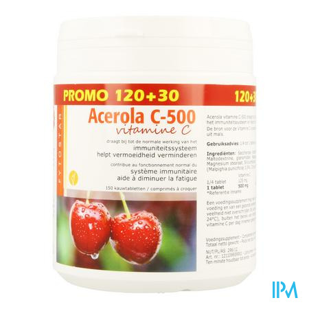 Acerola 500 Comp 120+30 Gratuit