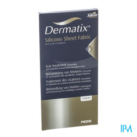 Dermatix Silicone Sheet Fabric Adh 4x13cm 1