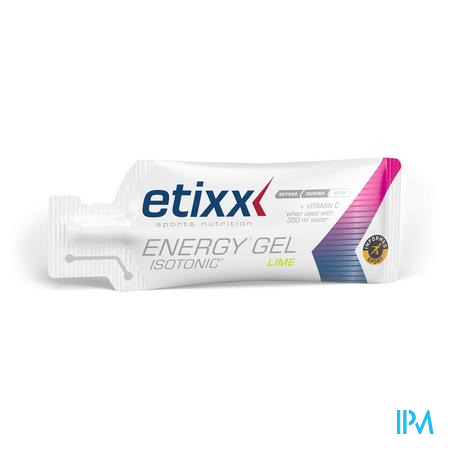 Etixx Isotonic Energy Gel Lime Zakje 1x40g