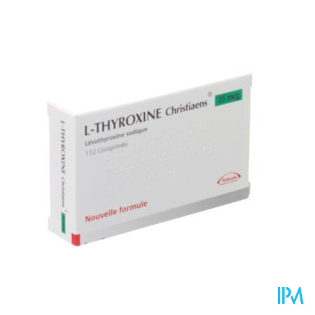 l Thyroxine Christiaens Comp 112x0,025mg
