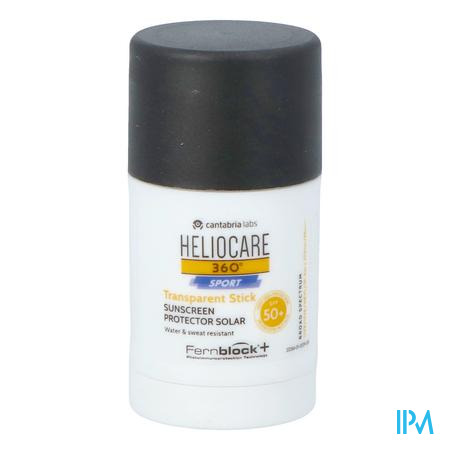 Heliocare 360° Sport Transparant Stick Spf50+ 25g