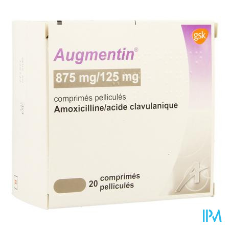 Augmentin 875mg Tabl 20