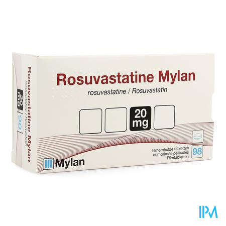 Rosuvastatine Viatris 20mg Filmomh Tabl 98