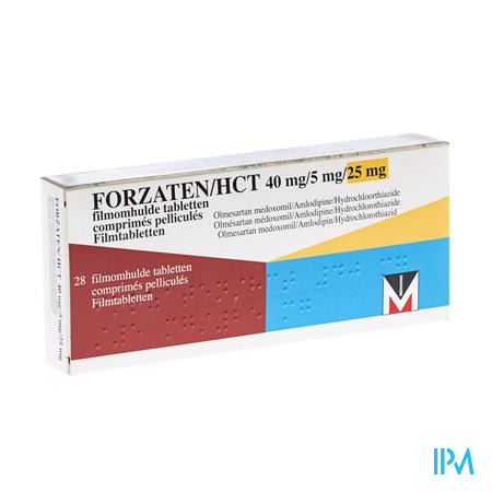 Forzaten/hct 40mg/ 5mg/25mg Filmomh Tabl 28