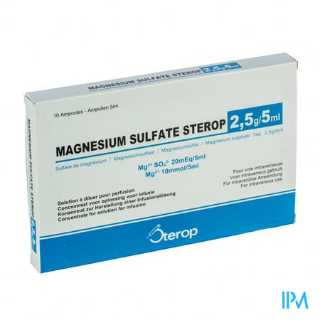 Magnesium Sulfaat-stp Insp. Opl. 2.5g/5ml 10