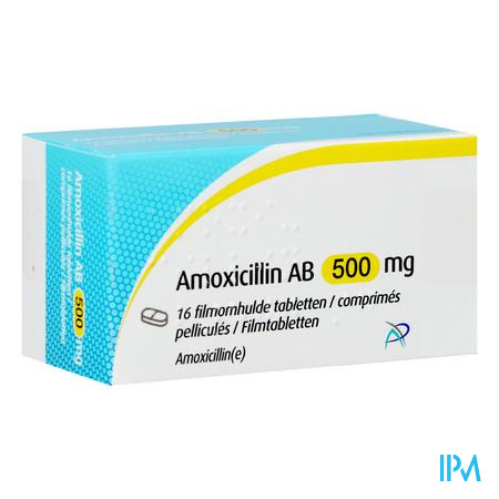 Amoxicillin Ab 500mg Filmomh Tabl 16 X 500mg