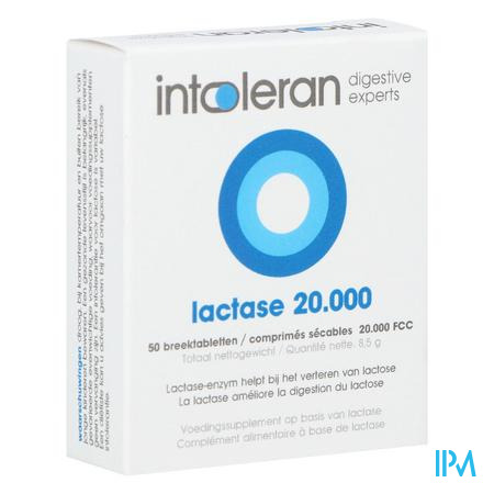 Intoleran Lactase 20 000 Fcc Tabl 50