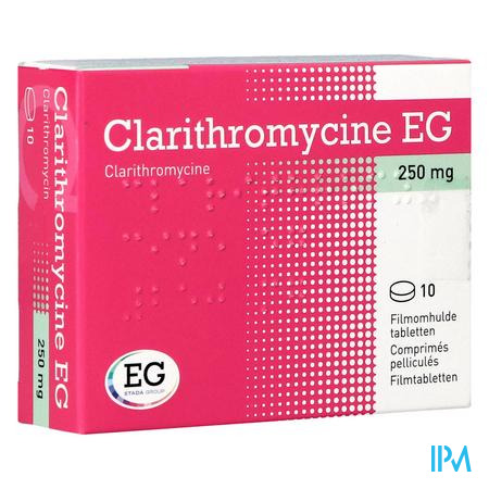Clarithromycine EG Tabl 10X250Mg