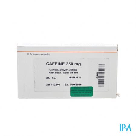 Cafeine+benz Na Amp 10 X 250mg/1ml