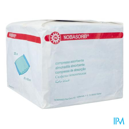 Noba Absorbent Pad N/ster 20cmx20cm 25 9340926