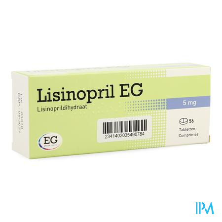 Lisinopril EG Comp 56X5Mg