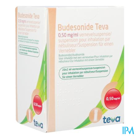 Budesonide Teva 0,500mg/ml Vernevelsusp. 20x2ml