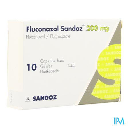 Fluconazole Sandoz 200mg Pi Pharma Caps 10 Pip