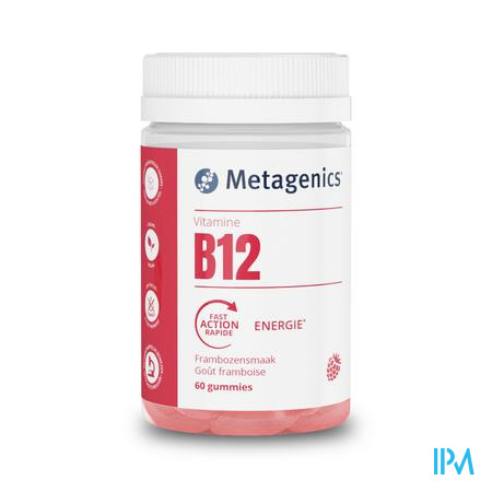 Vitamine B12 500mcg Framboos Gummies 60 Metagenics