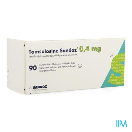 Tamsulosine Sandoz 0,4mg Lib.prol. Comp Pell 90