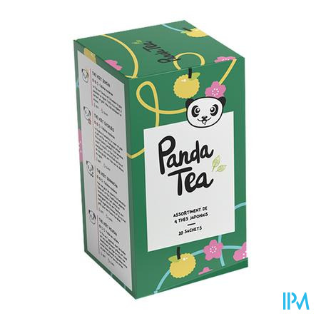 Panda Tea Coffret Thes Vert Japonais Zakjes 20