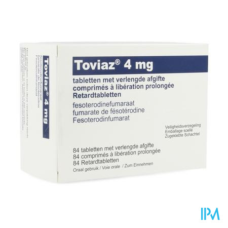 Toviaz 4mg Abacus Verlengde Afgifte Comp 84