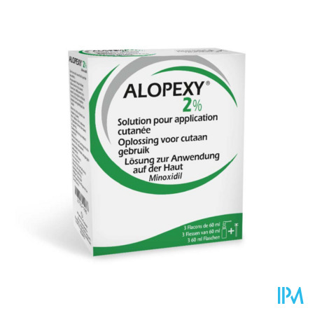 Alopexy 2 % Liquid Fl Plast Pipette 3x60ml