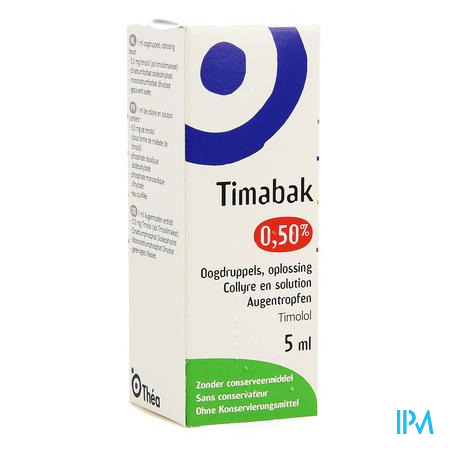Timabak 0,50% Collyre 5ml 5,0mg/ml