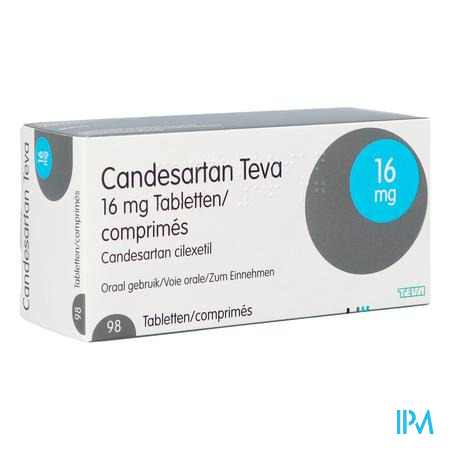 Candesartan Teva Tabl 98 X 16mg