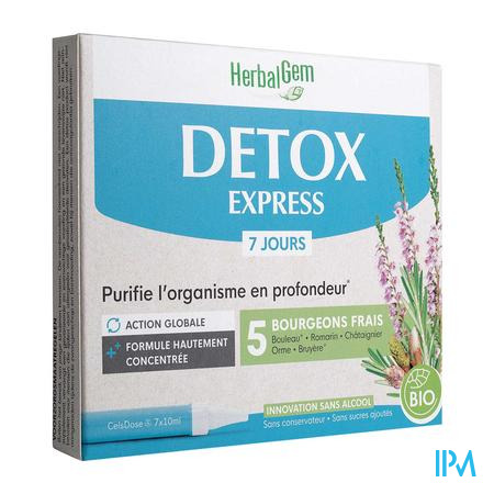 Herbalgem Detox Express Monodosissen 7x10ml