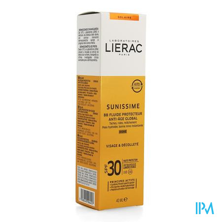 Lierac Sunissime Bb Fluid Dore Visage Ip30 Tb 40ml