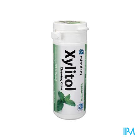 Miradent Chewing Gum Xylitol Menthe Verte Ss 30