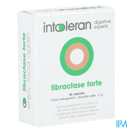 Intoleran Fibractase Forte Caps 36