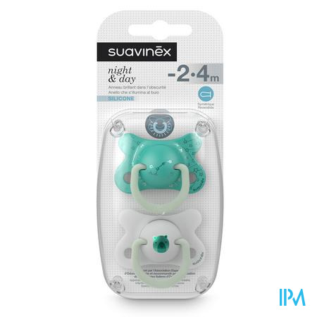 Suavinex Basic Sucet.silic.ana.2-4m N&d Ours Vert