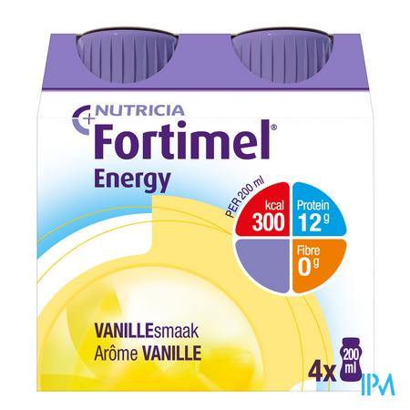 FORTIMEL ENERGY VANILLE 200 ML 4 ST NF