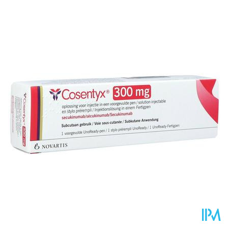 Cosentyx 300mg/2ml Opl Inj Voorgev.pen 1 150mg/ml