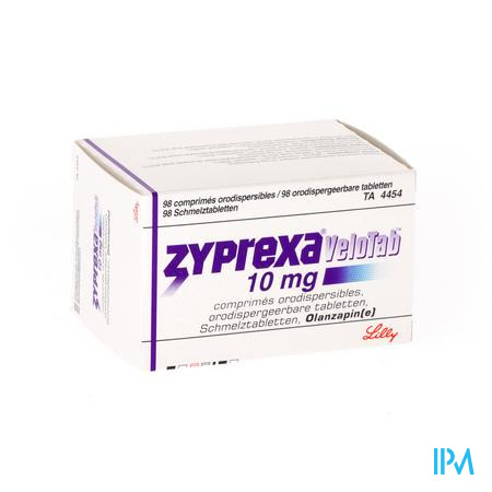 Zyprexa Velotab 10mg Comp Orodisp 98 X 10mg