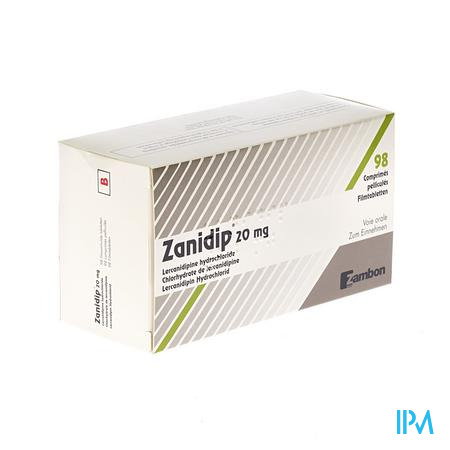 Zanidip Comp 98 X 20mg