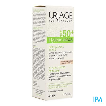 Uriage Hyseac 3-regul Glob.verz. Getint Ip50+ 40ml