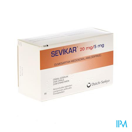 Sevikar 20mg/5mg Filmomh Tabl 98