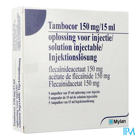 Tambocor Amp Iv 5 X 150mg/15ml