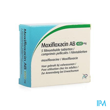 Moxifloxacin Ab 400mg Filmomh Tabl 5 X 400mg